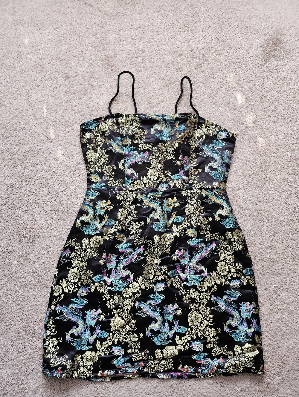 Gold Dragon Party Dress